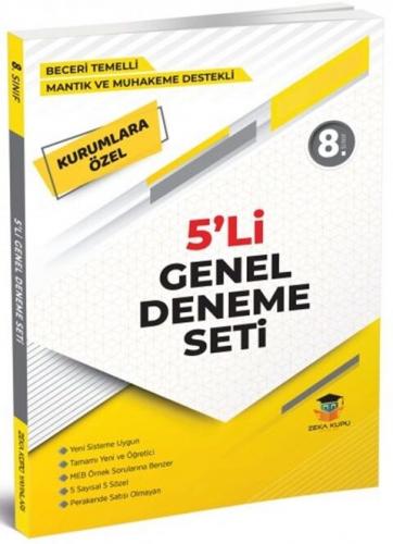 Zeka Küpü Yayınları 8. Sınıf LGS Beceri Temelli 5 li Genel Deneme Komi