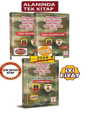 Jandarma ve Sahil Güvenlik Komutanlığı Sınavlarına Hazırlık Seti  ( I-II Cilt  10 Deneme)