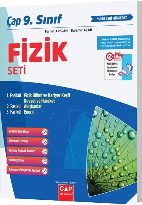 9. Sınıf - Çap Yayınları 9. Sınıf Anadolu Fizik Seti - Balamir Açar -